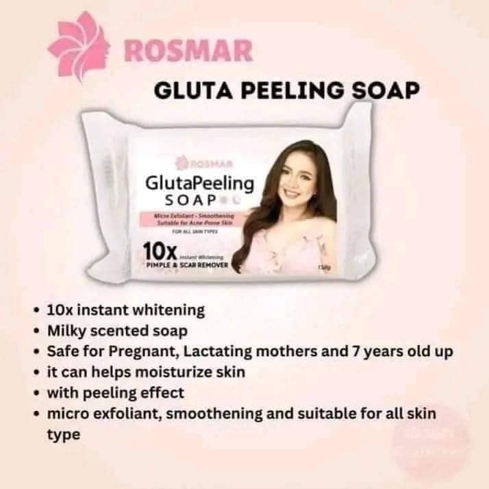 rosmar glutathione Rosmar Gluta Peeling Soap 150g rosmar glutathione Rosmar Gluta Peeling Soap 150g