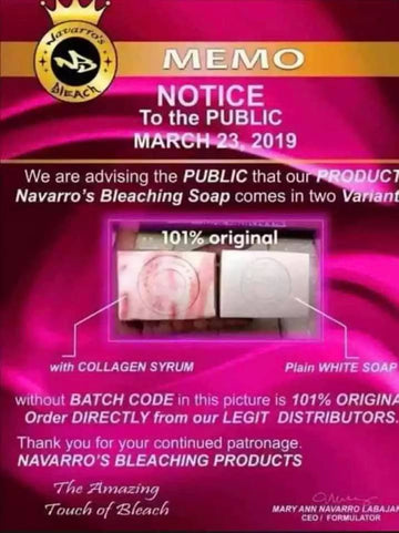 Navarro's Bleaching Coap Instant Permanent White with AHA Serum 135g